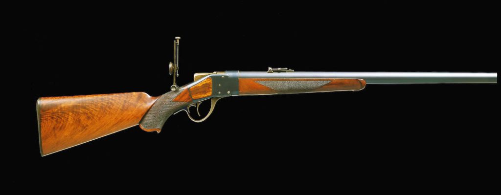 Sharps-Borchardt Model 1878Mid-Range rifle. Sharps Rifle Company, Bridgeport, Connecticut. Caliber .4-70, Sharps Necked Centerfire.