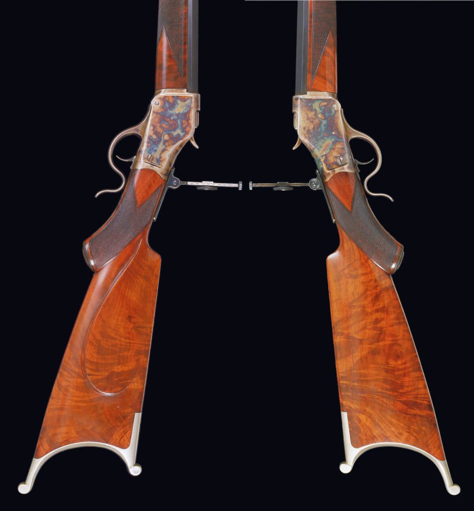 Winchester Model 1885 High-Wall Target rifle. Winchester Repeating Arms Company, New Haven, Connecticut. Caliber .32-40, Winchester Centerfire.