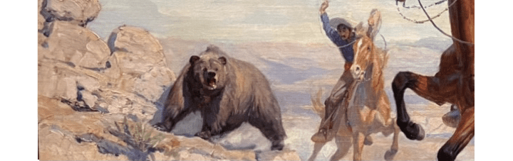 Out of the Vault: W. Herbert Dunton’s “Fernando Roped One of the Bears and His Brother Caught Another”