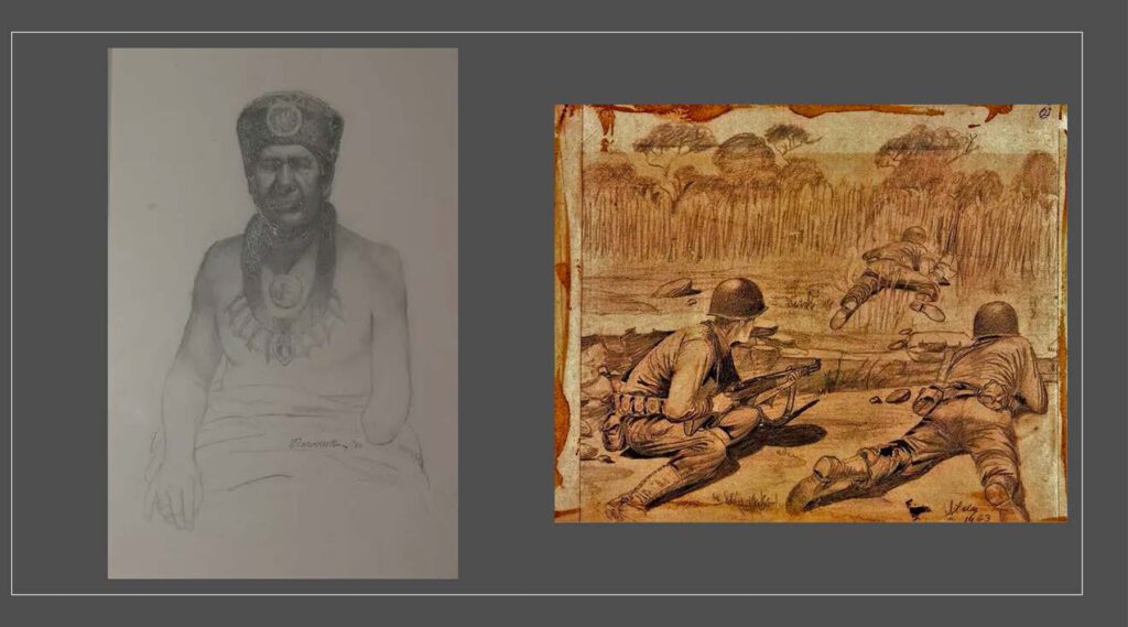 Nations at war! Field Sketches of a Pawnee Warrior